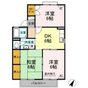 プレジール花みずき B棟の間取り画像
