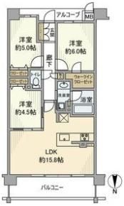 プレディア住吉甲南町の間取り画像