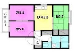 ディアス八木 B棟の間取り画像