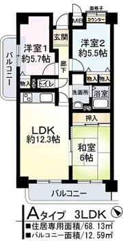 アコール海老江の間取り画像