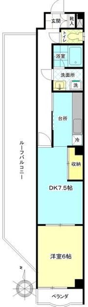 ヴランカ府中Ⅱの間取り画像