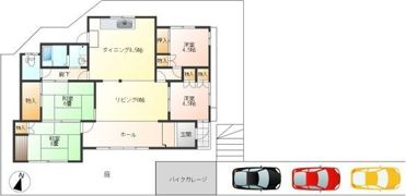 瀬戸市山手町戸建の間取り画像