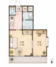 グランディア局の間取り画像