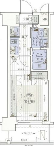 エステムコート梅田・天神橋IIIアヴァンテの間取り画像