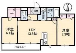 クレストヴェールⅤの間取り画像