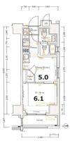 XEBEC東日暮里Southの間取り画像