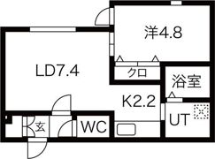 コンフォール千歳の間取り画像