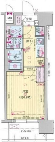 プレサンス難波デヴァンテの間取り画像