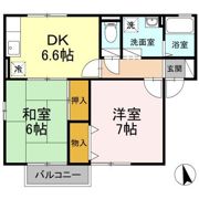 セジュール来住 A棟の間取り画像