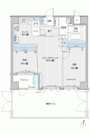 アンソレイエ飯田橋の間取り画像
