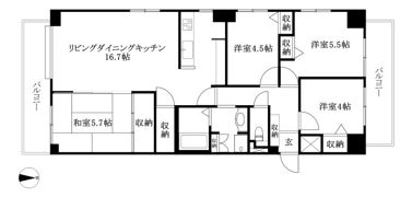 サンクレスタ緑町の間取り画像