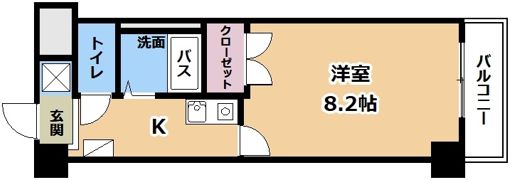 クレスト草津の間取り画像