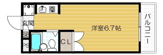 エスプライム新大阪Ⅱの間取り画像