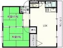 御殿山コーポAの間取り画像
