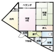 堀内マンションの間取り画像