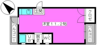 ヴィラージュ美野島の間取り画像