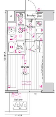 ガーラ・クレスタ横濱関内の間取り画像
