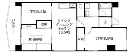 セントヒルズ山越の間取り画像