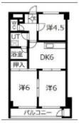 ライオンズマンション下山手第弐の間取り画像