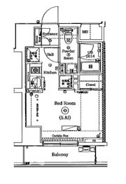 SHOKEN Residence 横浜伊勢佐木町の間取り画像
