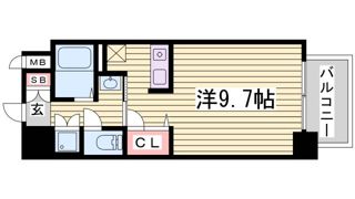 スワンズコート新神戸の間取り画像
