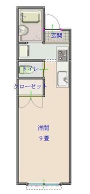 サイクルハイツIの間取り画像