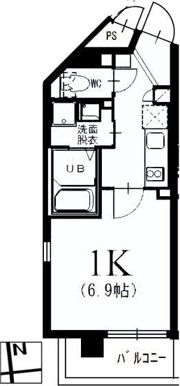 KマンションつるまいⅡの間取り画像