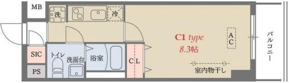 グランジット梅屋敷の間取り画像