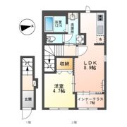 旭区森小路2丁目アパート新築工事の間取り画像