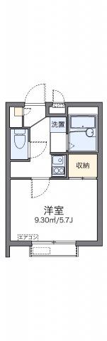 レオパレスニ中前ニの間取り画像