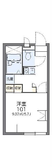 レオパレスアミティエの間取り画像