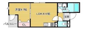 La-Crea曽根の間取り画像