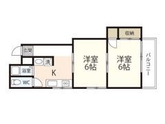 ウェルヒル南観音の間取り画像