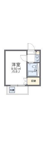 レオパレス西新井第1の間取り画像