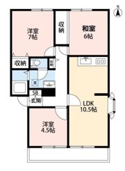 サンコート所沢C棟の間取り画像