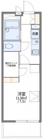 レオパレスアドラーブルの間取り画像