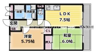 ベルヴィルD棟の間取り画像