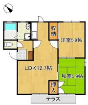 フィールドコート本城II A棟の間取り画像