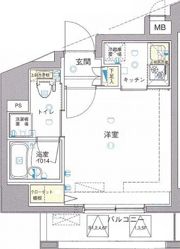 ワイズ ル・リオン新宿中井の間取り画像