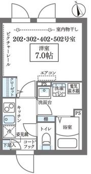 COCOCUBE日暮里の間取り画像