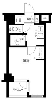 エルミタージュ代田橋の間取り画像