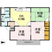 ハイランド早川の間取り画像