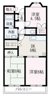 ウイング朝霞台の間取り画像