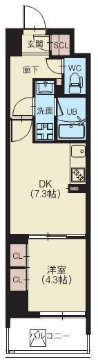 スプランディッド西日暮里の間取り画像
