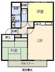 リヴィエールBの間取り画像