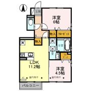 グレイスナレッジ舟橋の間取り画像