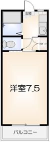 ヴェルメゾンツインAの間取り画像