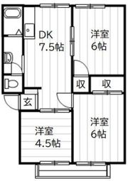 陵南ハイツの間取り画像
