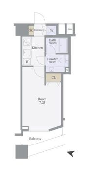 ファーストリアルタワー新宿の間取り画像