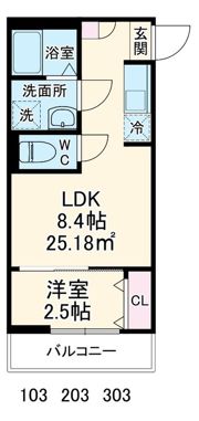GRADUS川口元郷の間取り画像